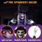 72” Halloween Animated Hanging Talking Witch Light-Up Eyes, Creepy Sound Activated Hanging Animatronic Witch Halloween Decorations outside Indoor Haunted House